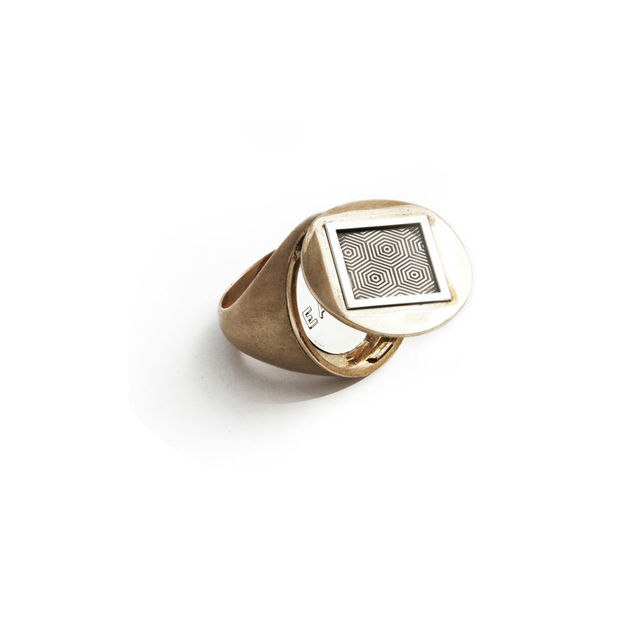 Anello 'Entropia' apribile bronzo ENTROPIA | AN APRIB LASTRA ARGBRONZO
